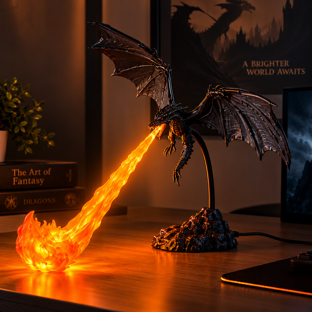 Dragon Flame Lamp