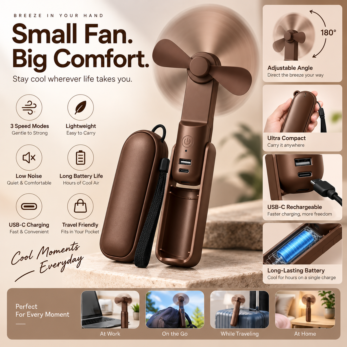 Portable Handheld Fan