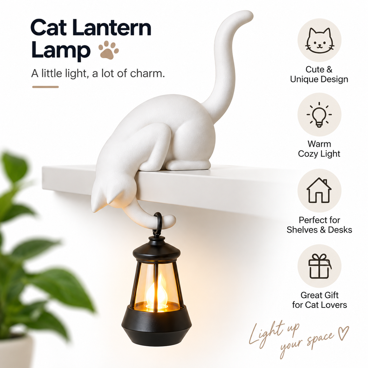 Cat Lantern Lamp