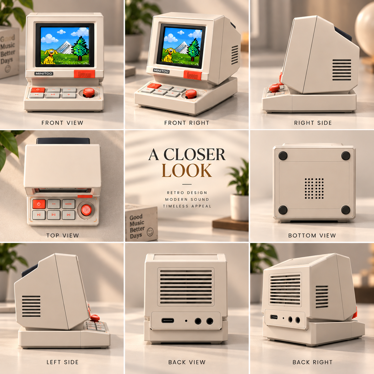 Retro PC-Style Computer Speaker