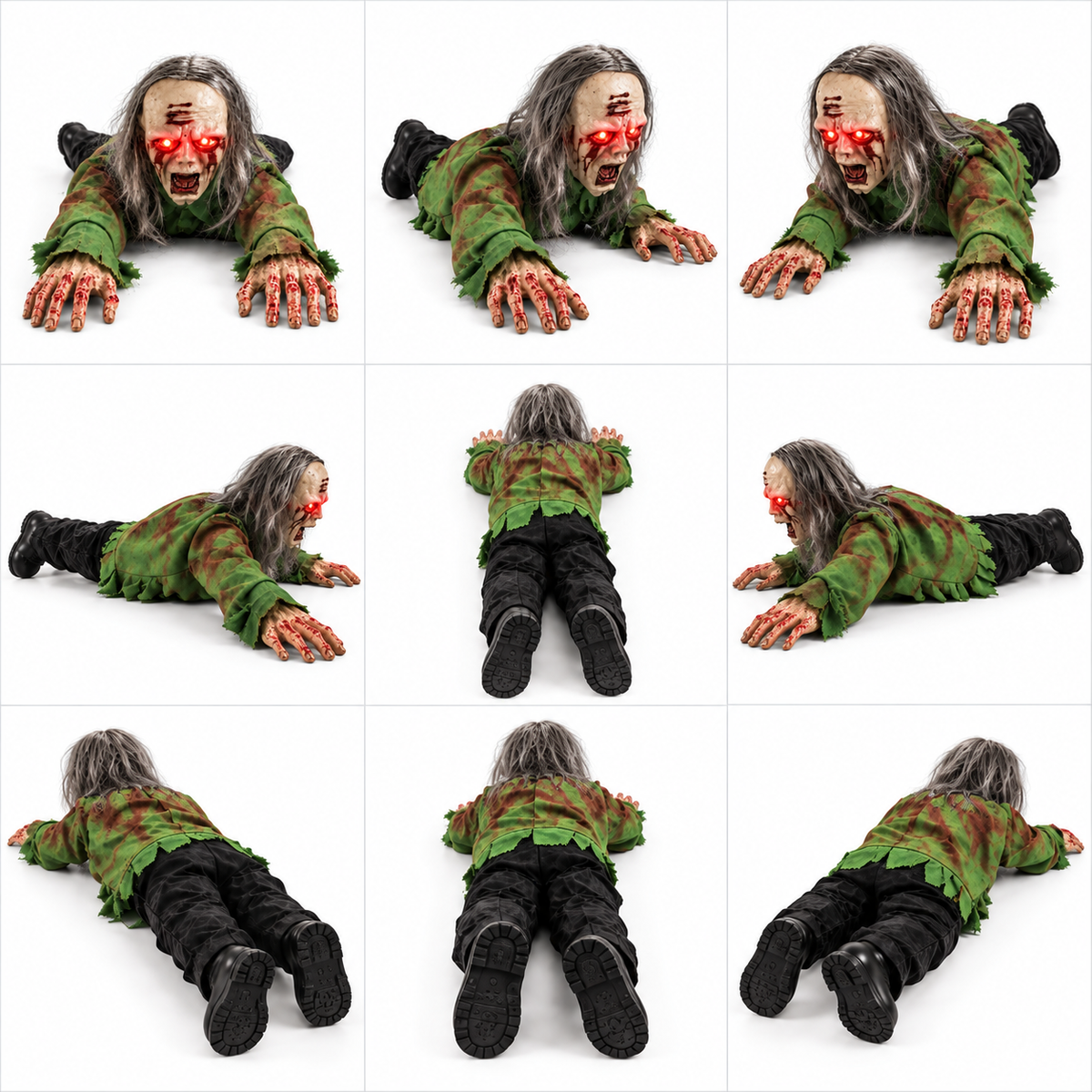Crawling Zombie Halloween Prop